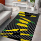Black Jamaicans Jamaica Beast Area Rug Ripped Flag Graphic - African Pride