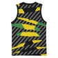 Black Jamaicans Jamaica Beast Basketball Jersey Ripped Flag Graphic - African Pride