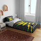 Black Jamaicans Jamaica Beast Bedding Set Ripped Flag Graphic - African Pride