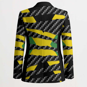 Black Jamaicans Jamaica Beast Blazer Ripped Flag Graphic