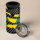 Black Jamaicans Jamaica Beast 4 in 1 Can Cooler Tumbler Ripped Flag Graphic - African Pride