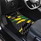 Black Jamaicans Jamaica Beast Car Mats Ripped Flag Graphic - African Pride