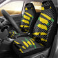 Black Jamaicans Jamaica Beast Car Seat Cover Ripped Flag Graphic - African Pride