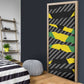 Black Jamaicans Jamaica Beast Door Cover Ripped Flag Graphic