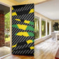 Black Jamaicans Jamaica Beast Door Cover Ripped Flag Graphic