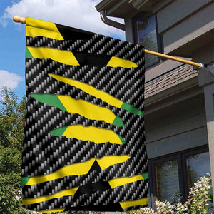 Black Jamaicans Jamaica Beast Garden Flag Ripped Flag Graphic - African Pride