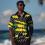 Black Jamaicans Jamaica Beast Hawaiian Shirt Ripped Flag Graphic LT19