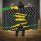 Black Jamaicans Jamaica Beast Hooded Blanket Ripped Flag Graphic - African Pride