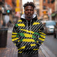 Black Jamaicans Jamaica Beast Hoodie Ripped Flag Graphic - African Pride