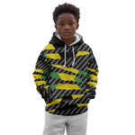 Black Jamaicans Jamaica Beast Kid Hoodie Ripped Flag Graphic - African Pride