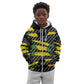 Black Jamaicans Jamaica Beast Kid Hoodie Ripped Flag Graphic - African Pride