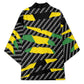 Black Jamaicans Jamaica Beast Kimono Ripped Flag Graphic