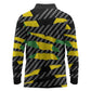 Black Jamaicans Jamaica Beast Long Sleeve Polo Shirt Ripped Flag Graphic - African Pride