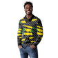 Black Jamaicans Jamaica Beast Long Sleeve Polo Shirt Ripped Flag Graphic - African Pride