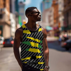 Black Jamaicans Jamaica Beast Men Tank Top Ripped Flag Graphic - African Pride