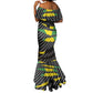 Black Jamaicans Jamaica Beast Mermaid Dress Ripped Flag Graphic - African Pride