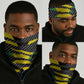 Black Jamaicans Jamaica Beast Neck Gaiter Ripped Flag Graphic - African Pride