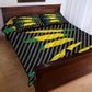 Black Jamaicans Jamaica Beast Quilt Bed Set Ripped Flag Graphic - African Pride