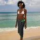 Black Jamaicans Jamaica Beast Sarong Ripped Flag Graphic - African Pride
