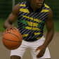 Black Jamaicans Jamaica Beast Sleeveless Zip Hoodie Ripped Flag Graphic - African Pride
