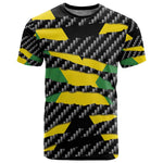 Black Jamaicans Jamaica Beast T shirt Ripped Flag Graphic - African Pride
