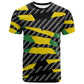 Black Jamaicans Jamaica Beast T shirt Ripped Flag Graphic LT19