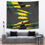 Black Jamaicans Jamaica Beast Tapestry Ripped Flag Graphic - African Pride