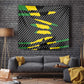 Black Jamaicans Jamaica Beast Tapestry Ripped Flag Graphic - African Pride
