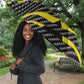 Black Jamaicans Jamaica Beast Umbrella Ripped Flag Graphic