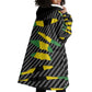 Black Jamaicans Jamaica Beast Wearable Blanket Hoodie Ripped Flag Graphic - African Pride