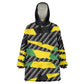 Black Jamaicans Jamaica Beast Wearable Blanket Hoodie Ripped Flag Graphic - African Pride