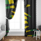 Black Jamaicans Jamaica Beast Window Curtain Ripped Flag Graphic - African Pride