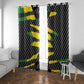 Black Jamaicans Jamaica Beast Window Curtain Ripped Flag Graphic - African Pride