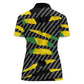 Black Jamaicans Jamaica Beast Women Polo Shirt Ripped Flag Graphic LT19