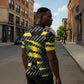 Black Jamaicans Jamaica Beast Zipper Polo Shirt Ripped Flag Graphic