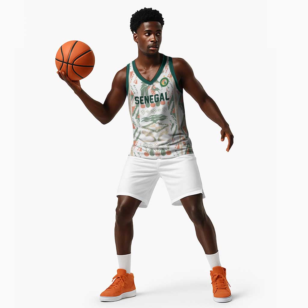 Custom World Football 2026 Senegal Basketball Jersey Lions of Teranga Spirit