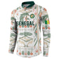 Custom World Football 2026 Senegal Button Sweatshirt Lions of Teranga Spirit