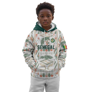 Custom World Football 2026 Senegal Kid Hoodie Lions of Teranga Spirit