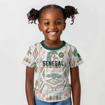Custom World Football 2026 Senegal Kid T shirt Lions of Teranga Spirit