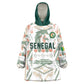 Custom World Football 2026 Senegal Kid Wearable Blanket Hoodie Lions of Teranga Spirit