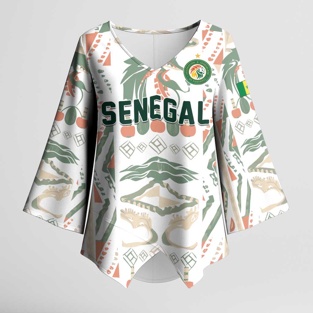 Custom World Football 2026 Senegal Kimono Sleeve Blouse Lions of Teranga Spirit