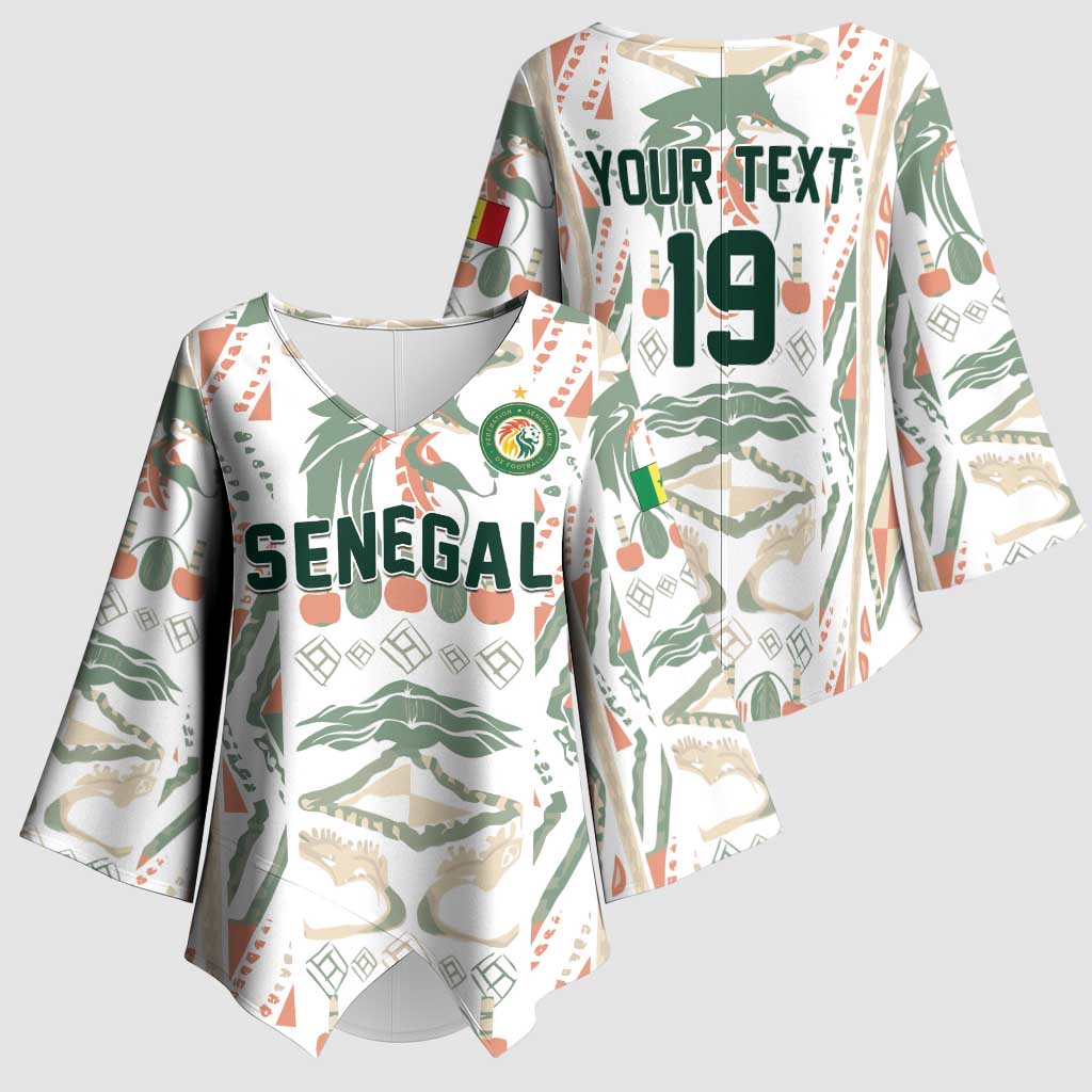 Custom World Football 2026 Senegal Kimono Sleeve Blouse Lions of Teranga Spirit