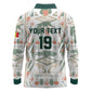 Custom World Football 2026 Senegal Long Sleeve Polo Shirt Lions of Teranga Spirit