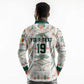 Custom World Football 2026 Senegal Long Sleeve Polo Shirt Lions of Teranga Spirit
