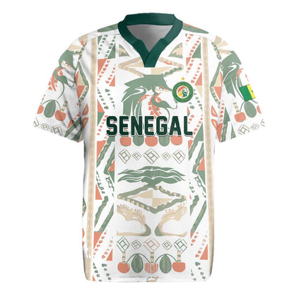 Custom World Football 2026 Senegal Rugby Jersey Lions of Teranga Spirit
