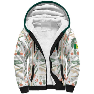 Custom World Football 2026 Senegal Sherpa Hoodie Lions of Teranga Spirit