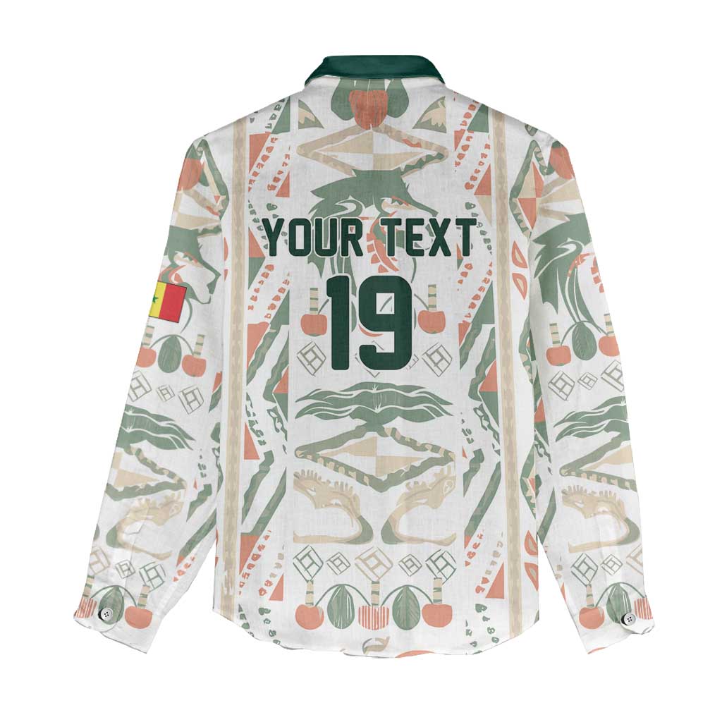 Custom World Football 2026 Senegal Women Casual Shirt Lions of Teranga Spirit