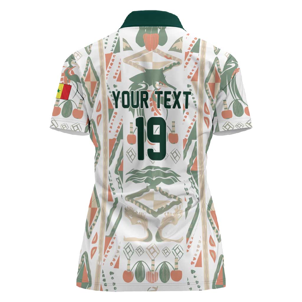 Custom World Football 2026 Senegal Women Polo Shirt Lions of Teranga Spirit