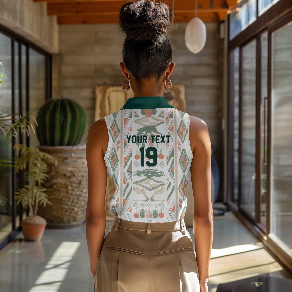 Custom World Football 2026 Senegal Women Sleeveless Polo Shirt Lions of Teranga Spirit