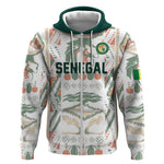 Custom World Football 2026 Senegal Zip Hoodie Lions of Teranga Spirit